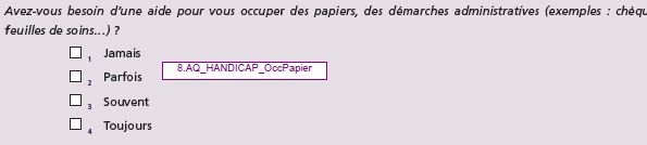 I- Question OccPapier_Handicap